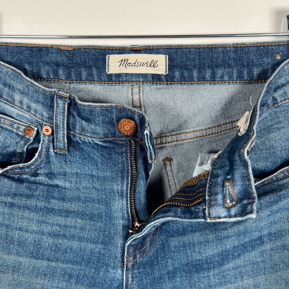 MADEWELL THE SLIM BOYJEAN in Walton Wash Skinny Jeans Style F2819 Size 25 - Picture 11 of 16